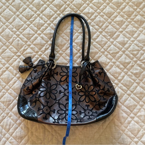 Brighton Valencia Pewter and Black Floral Embroidered Bag - Picture 11 of 16